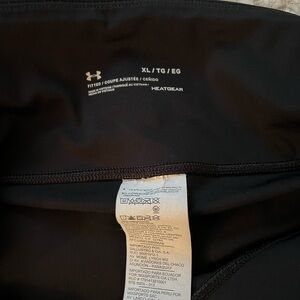 Under Armour Black Leggings with Gold Logo